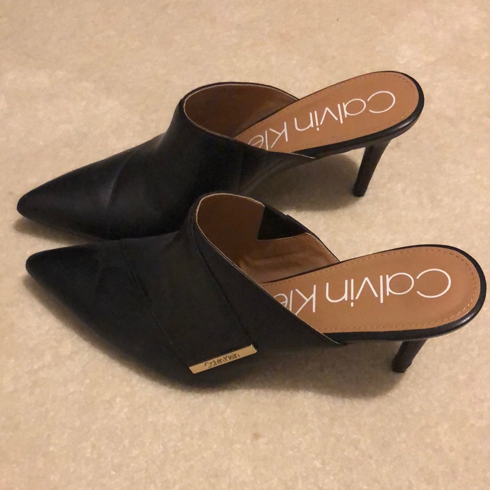Black Slip On Heels